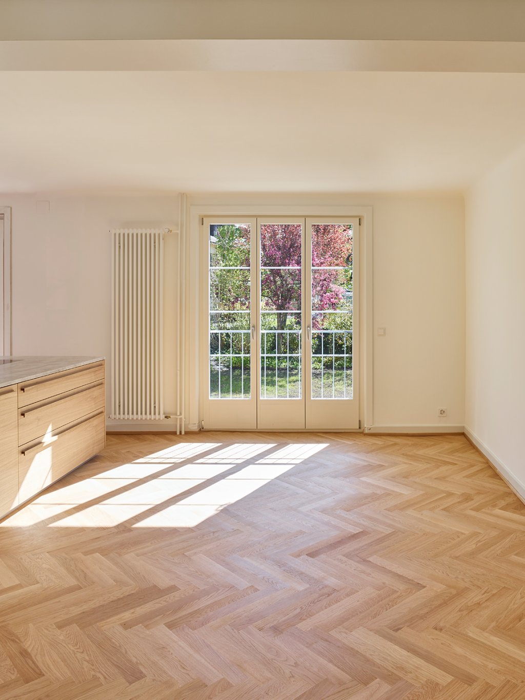 Hilbert Architektur Grasserweg Gesamtsanierung Wohnzimmer Küche Dachausbau Riehen